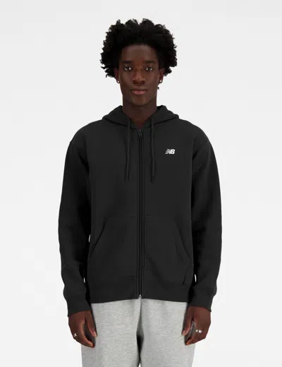 New Balance Women's Sport Essentials Logo Fleece Full Zip In Black