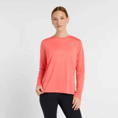 New Balance Women's Sport Essentials Long Sleeve Shirt In Red