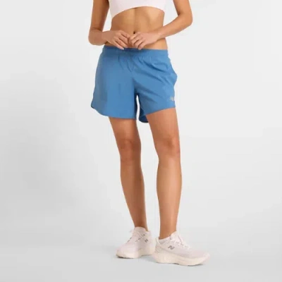 New Balance Women's Sport Essentials Short 5" In Blue