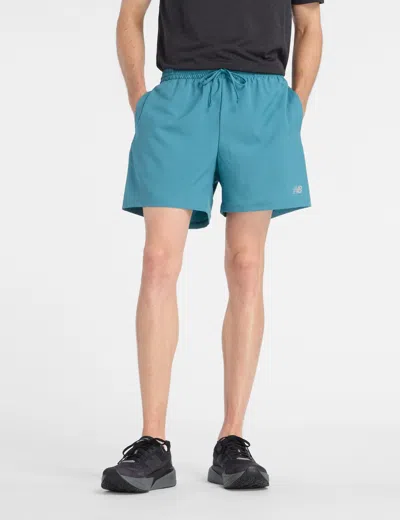 New Balance Women's Sport Essentials Short 5" In Blue