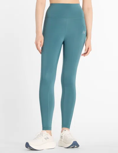 New Balance Women's Sport High Waisted Legging 25" In Green