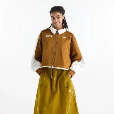 New Balance Women's Sport Legacy Stadium Jacket In Brown