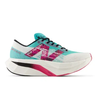 New Balance Women's Tcs Nyc Marathon® Fuelcell Supercomp Elite V4 Running Shoes In Green/white/pink