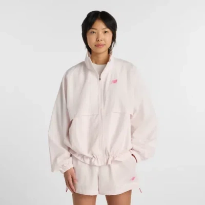 New Balance Women's Trackside Woven Jacket In Pink