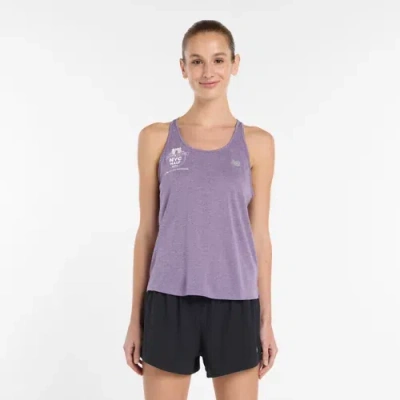 New Balance Women's United Airlines Nyc Half Women's Rc Essential Tank Top In Purple