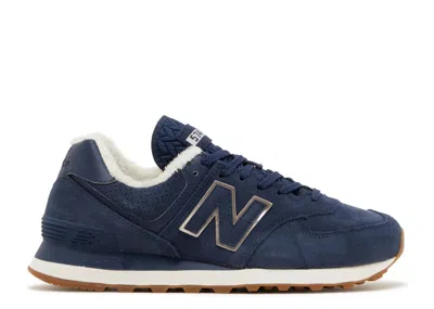 New Balance Women's Wl574lx2 Sneaker In Eclipse Gold In Blue