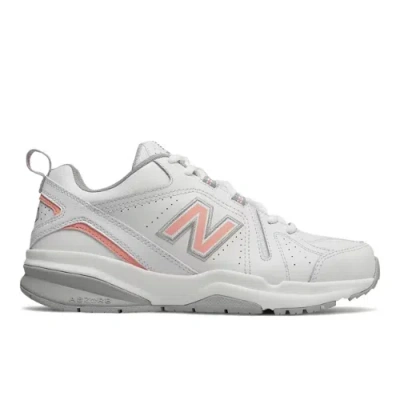 New Balance Women's Wx608v5 Training Shoes In White/pink