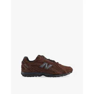 New Balance Womens 204l Suede Trainers Pumpernickel Black In Brown