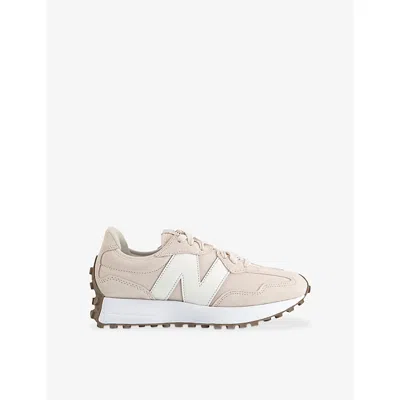 New Balance Womens 327 Suede And Leather Trainers Linen Sea Salt In Multi