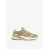 New Balance Womens 9060 Suede Low-top Trainers Beige Olivine In Beige Olivine