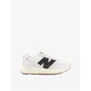 New Balance 370 Low-top Sneakers In Sea Salt With Black Cement In Neutral