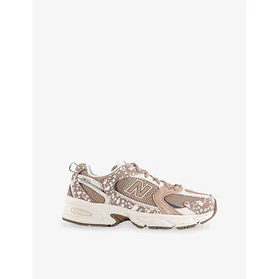 New Balance Womens Flat Taupe Tornado Mr530 Leather And Mesh Trainers In Neutral