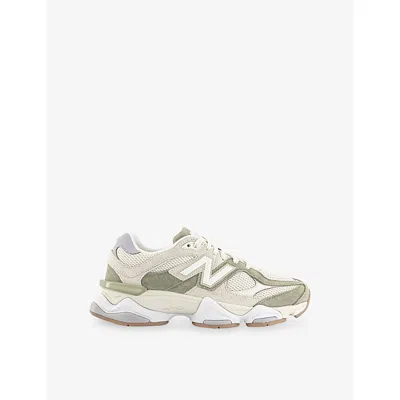 NEW BALANCE WOMENS NEW BALANCE 9060 SUEDE AND MESH TRAINERS