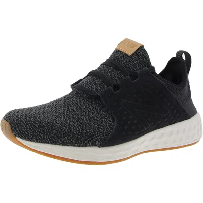 New Balance Womens Lace-up Knit Running & Training Shoes In Black