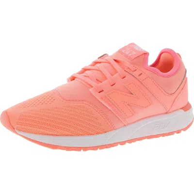 New Balance Womens Lace-up Knit Running & Training Shoes In Orange