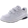New Balance Womens Leather Walking Casual And Fashion Sneakers In White