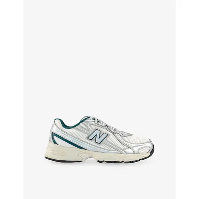 New Balance Womens Medusa Green Angora 740 V2 Woven Trainers In White