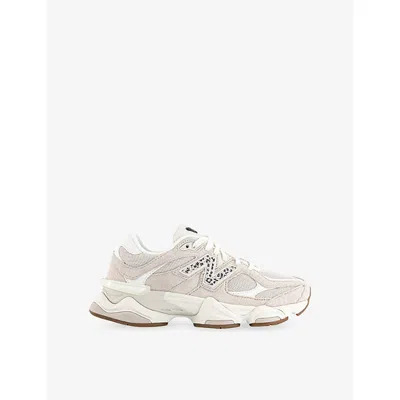 New Balance Womens  9060 Suede And Mesh Trainers In Neutral