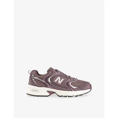 New Balance Womens Mr530 Leather And Mesh Trainers Fast Track Pebble In Gray