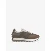 New Balance Womens Mushroom Grey 327 Suede And Mesh Low-top Trainers In Brown
