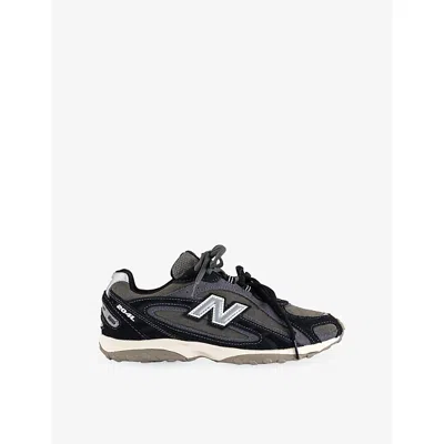 New Balance Womens Black Magnet 204l Suede And Mesh Trainers In Multi