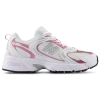New Balance 530 Sneakers In White With Pink Metallic Details In White/pink
