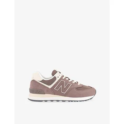 New Balance Womens Rust Sea Salt Brown 574 Suede Trainers Eur 41.5 / 8.5 Uk