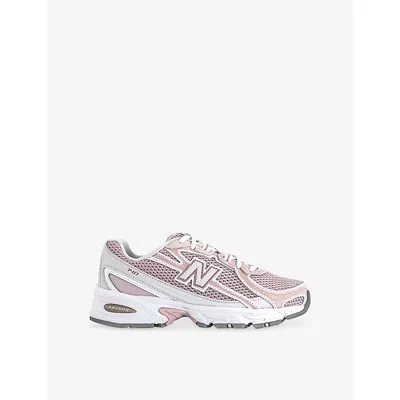New Balance Womens Pink Pink White 740 V2 Woven Trainers