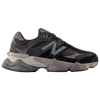 New Balance 9060 Leather And Suede-trimmed Mesh Sneakers In Black/gray