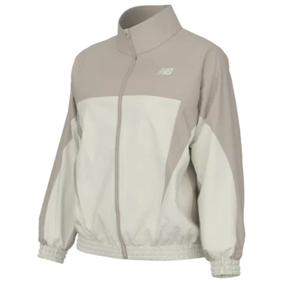 New Balance Womens  Cb Woven Jacket In Sand