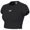New Balance Womens  Harmony Fitted T-shirt In Black/white