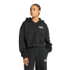 New Balance Womens  Linear Heritage Fleece Full-zip In Black