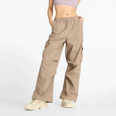 New Balance Womens  Nylon Cargo Pants In Yellow