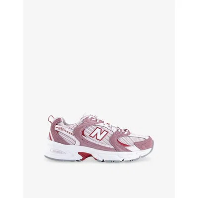 New Balance Womens Rosewood Pink Salt Shado Mr530 Leather And Mesh Trainers In Purple