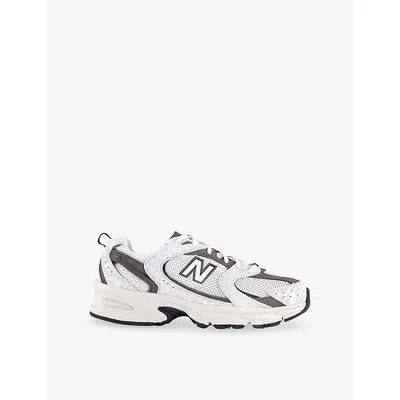 New Balance Womens Sea Salt Cortado Mr530 Leather And Mesh Trainers In White