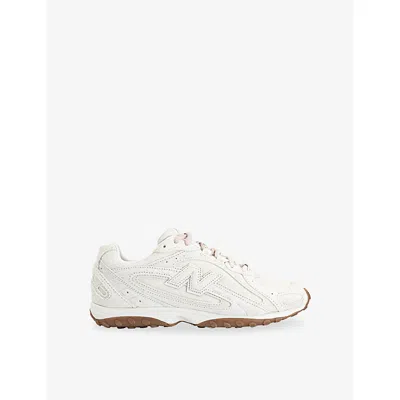 New Balance Womens Sea Salt Gum 204l Suede Trainers In White