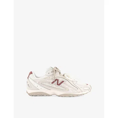 New Balance Womens Sea Salt Red Rock 204l Suede And Mesh Trainers In Neutral