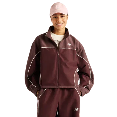 New Balance Womens Trackside Woven Jacket In Multi