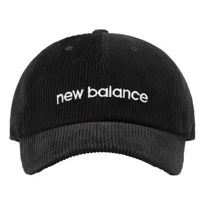 New Balance Wordmark Logo Corduroy Cap 'black'
