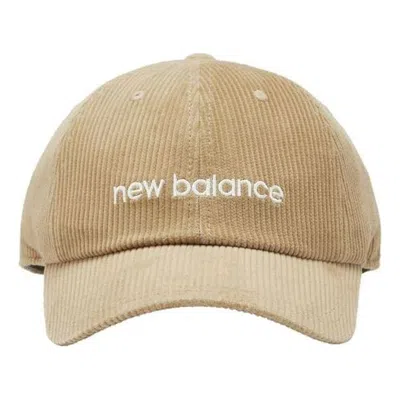New Balance Wordmark Logo Corduroy Cap 'tan' In Brown
