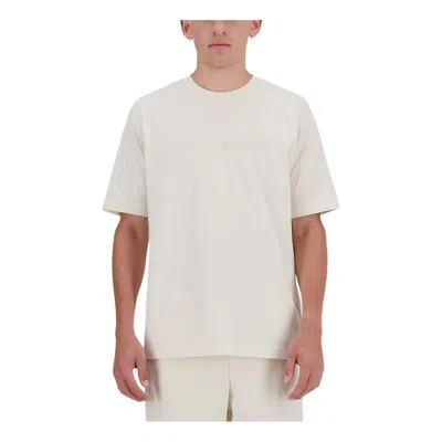 New Balance Wordmark Logo T-shirt 'linen' In Neutral