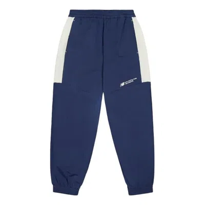 New Balance Woven Track Pants 'navy' In Blue