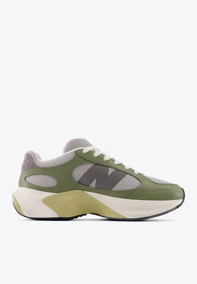 New Balance Wrpd Runner Low-top Sneakers In Dark Olivine With Sea Salt In Green