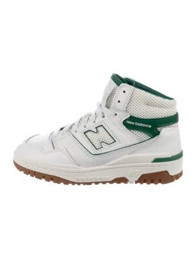 Pre-owned New Balance X Amine Leather Printed Wedge Sneakers In White
