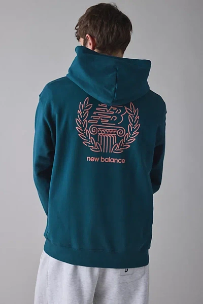 New Balance X Debut Sculpture Graphic Hoodie Sweatshirt In Deep Ocean, Men's At Urban Outfitters
