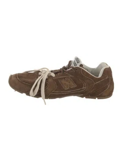 Pre-owned New Balance X Miu Miu 530 Athletic Sneakers In Brown