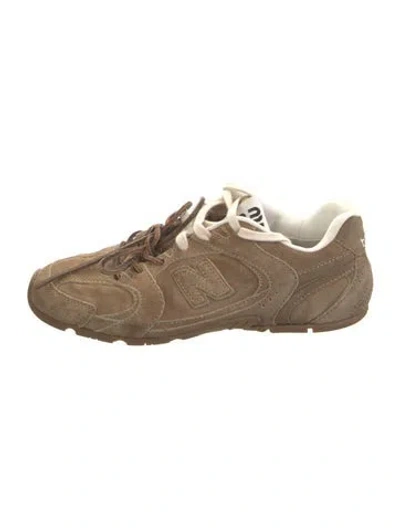 Pre-owned New Balance X Miu Miu 530 Sl Ecru Athletic Sneakers In Brown