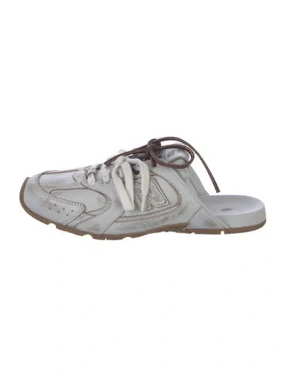 Pre-owned New Balance X Miu Miu 530 Sl Mules Leather Mules W/ Tags In White