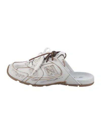 Pre-owned New Balance X Miu Miu 530 Sl Mules Leather Mules In White