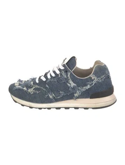 Pre-owned New Balance X Miu Miu 574 Athletic Sneakers Athletic Sneakers In Blue